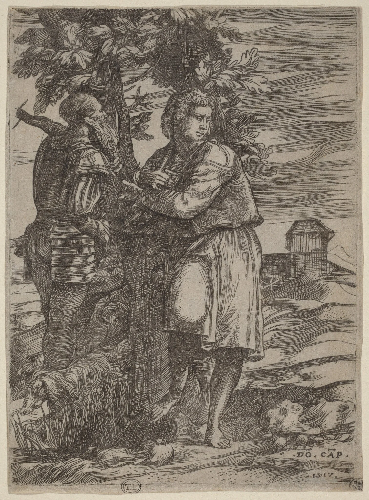 The Shepherd and the Old Warrior, detail
