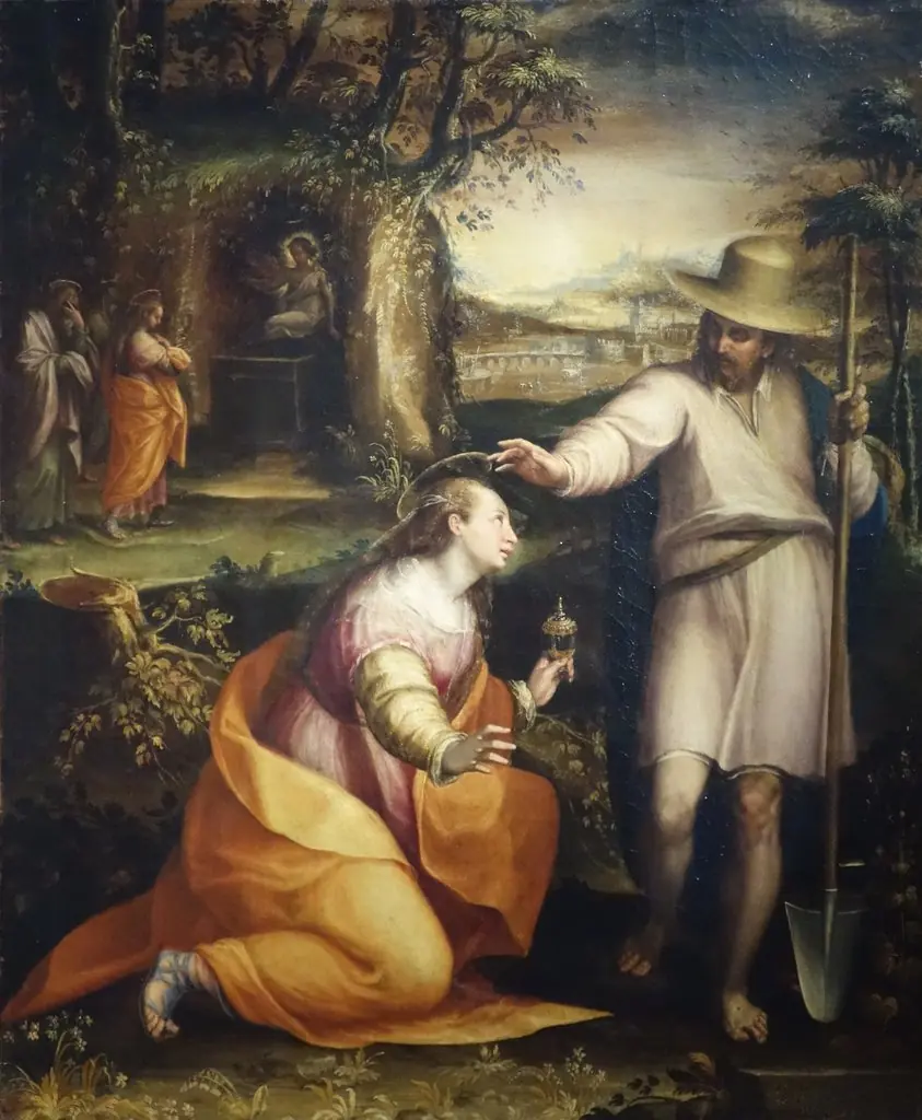 Christ appears to Mary Magdalen, by Lavinia Fontana, oil, 1591