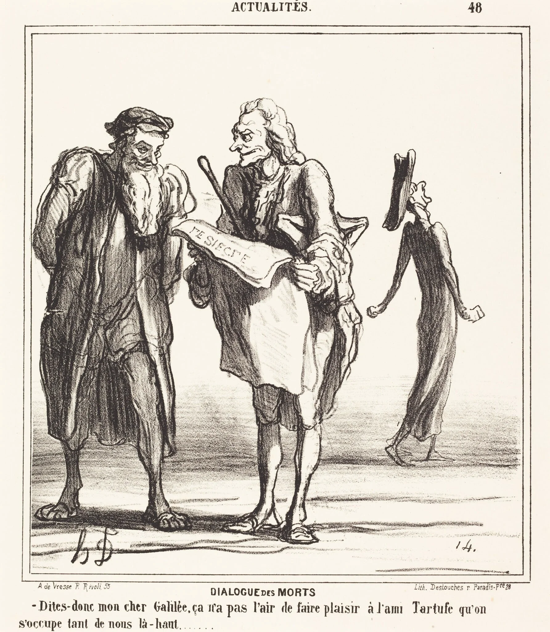 Dialogue des morts, detail
