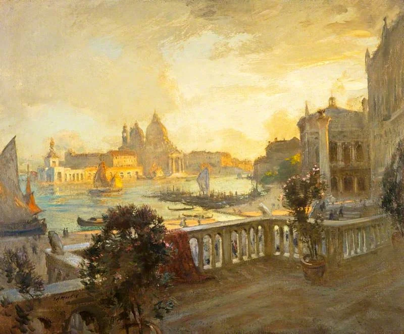 Entrance to the Grand Canal, Venice, detail