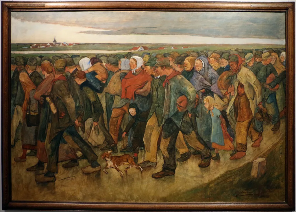 The Emigrants, by Eugène Laermans, oil, 1898