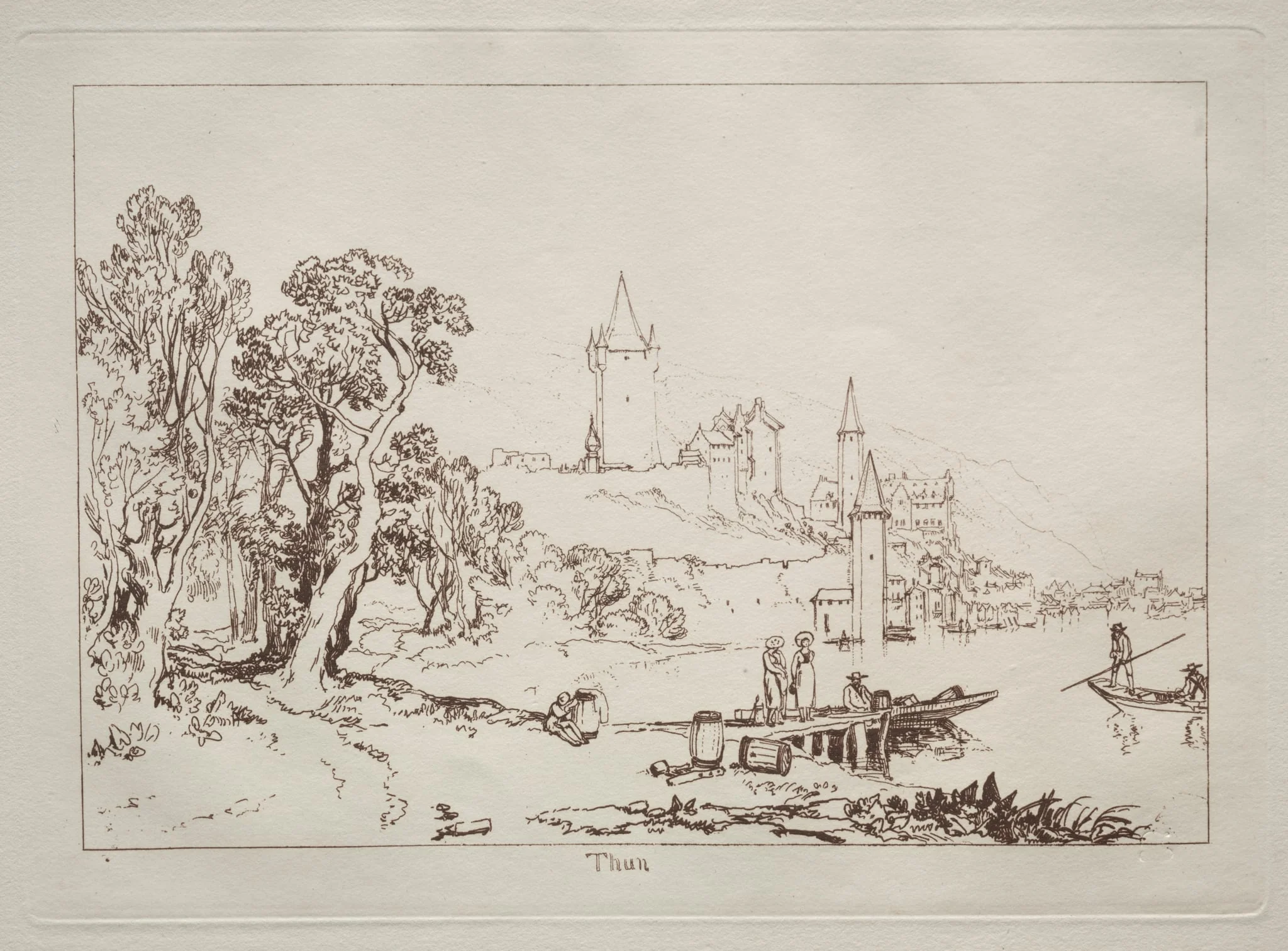 Liber Studiorum: Ville de Thun, Switzerland, detail