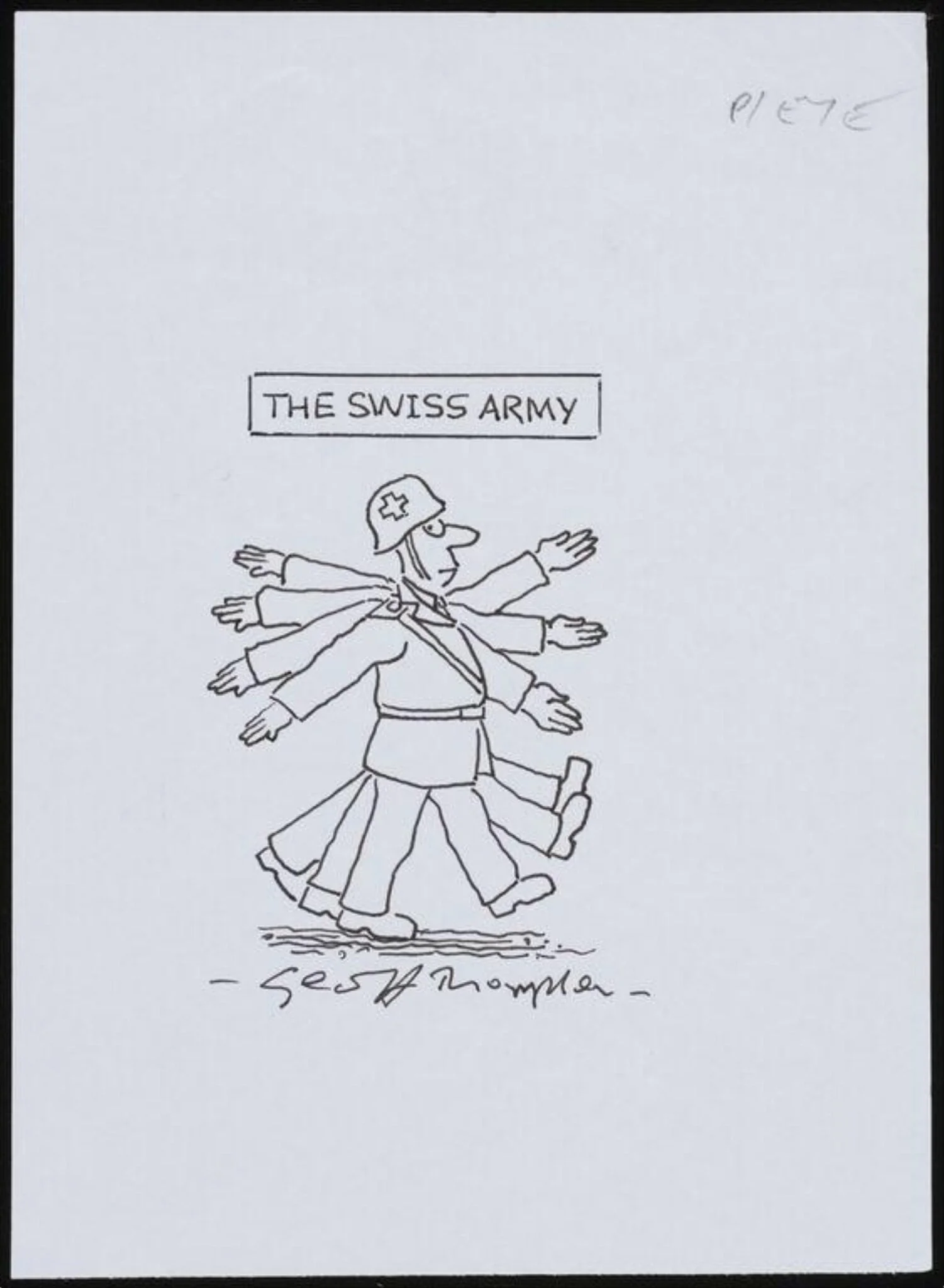 The Swiss Army, detail