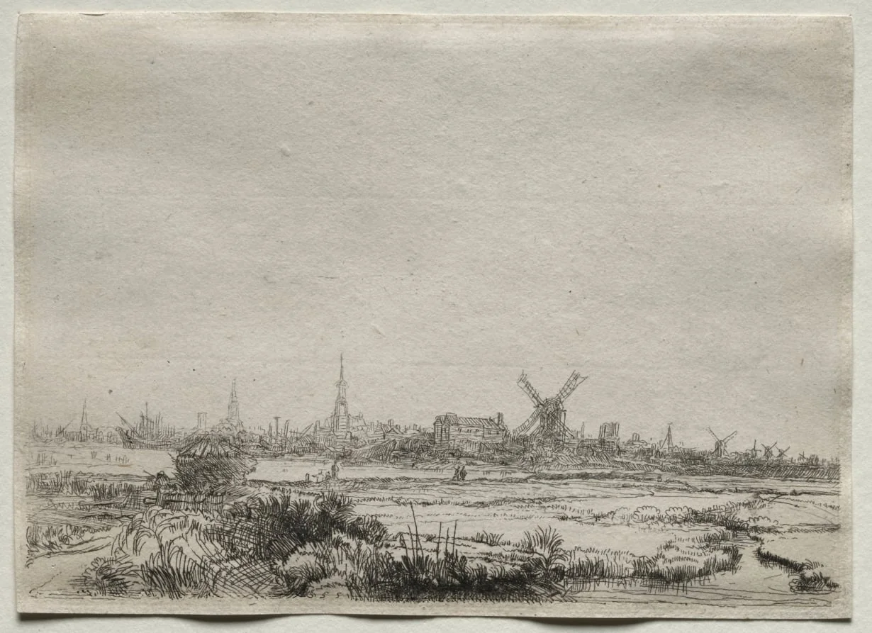Copy of View of Amsterdam from the North West, detail