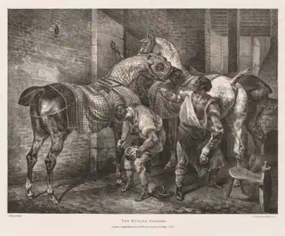 Various Subjects Drawn from Life and on Stone:  The English Farrier, by Théodore Géricault, 1821