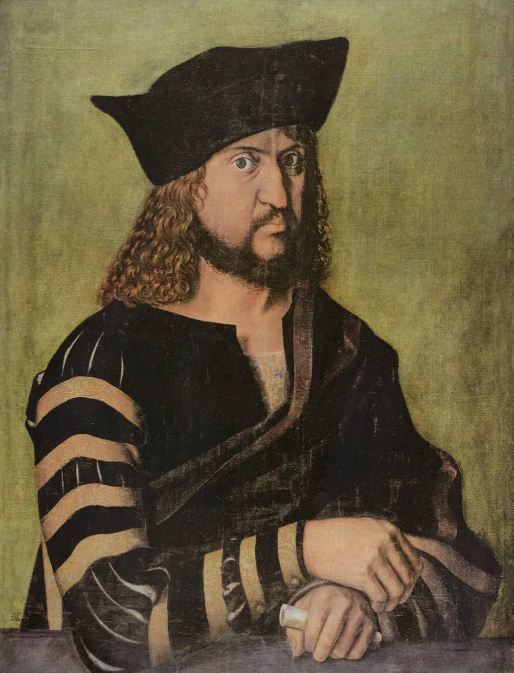 Portrait of Frederick III of Saxony, by Albrecht Dürer, oil, 1498