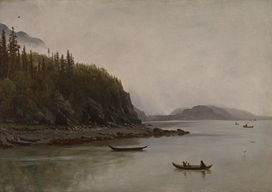 Indians Fishing, detail