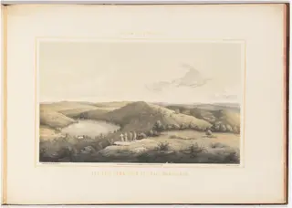 The Salt Pond from the Salt Pond Knob, No. 1, by Woldemar Rau, ink, 1857