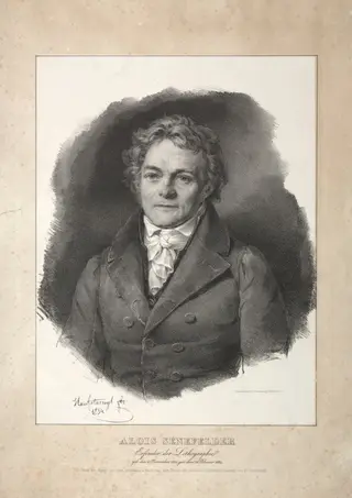 Aloys Senefelder, by Franz Seraph Hanfstaengl, 1834