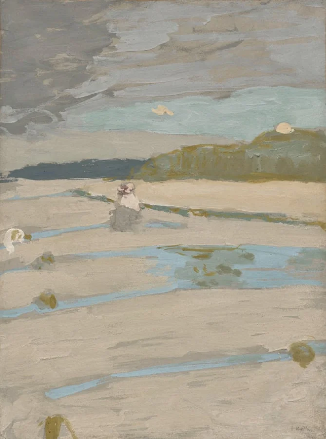 The Beach at Saint-Jacut, detail