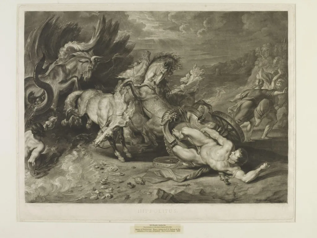 Death of Hippolytus, by Richard Earlom