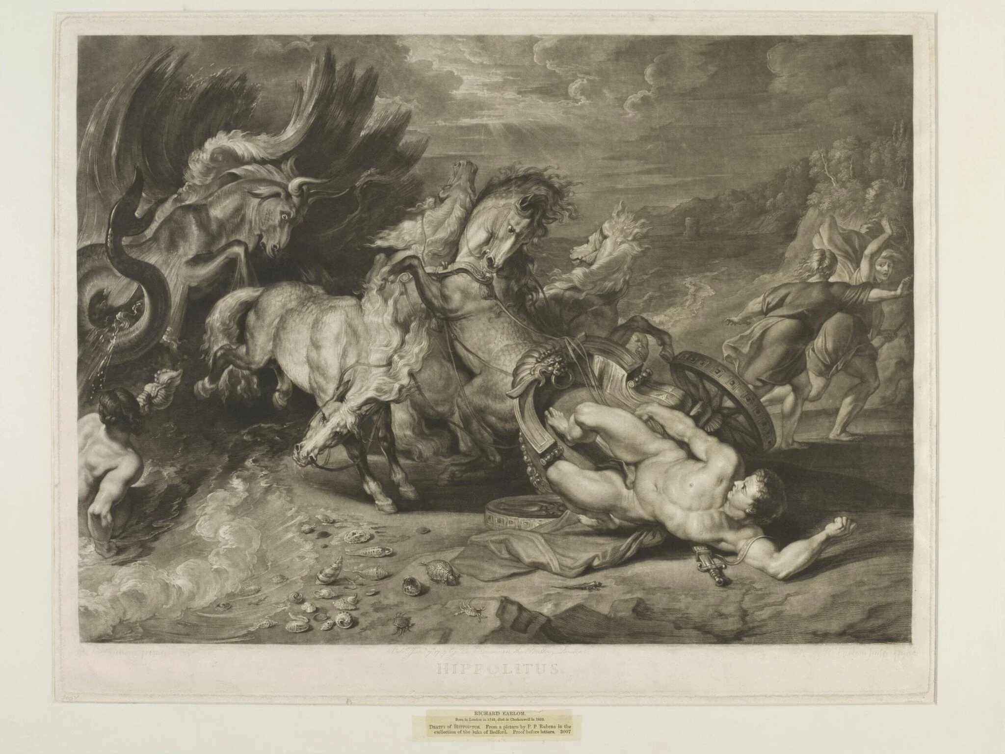 Death of Hippolytus, detail