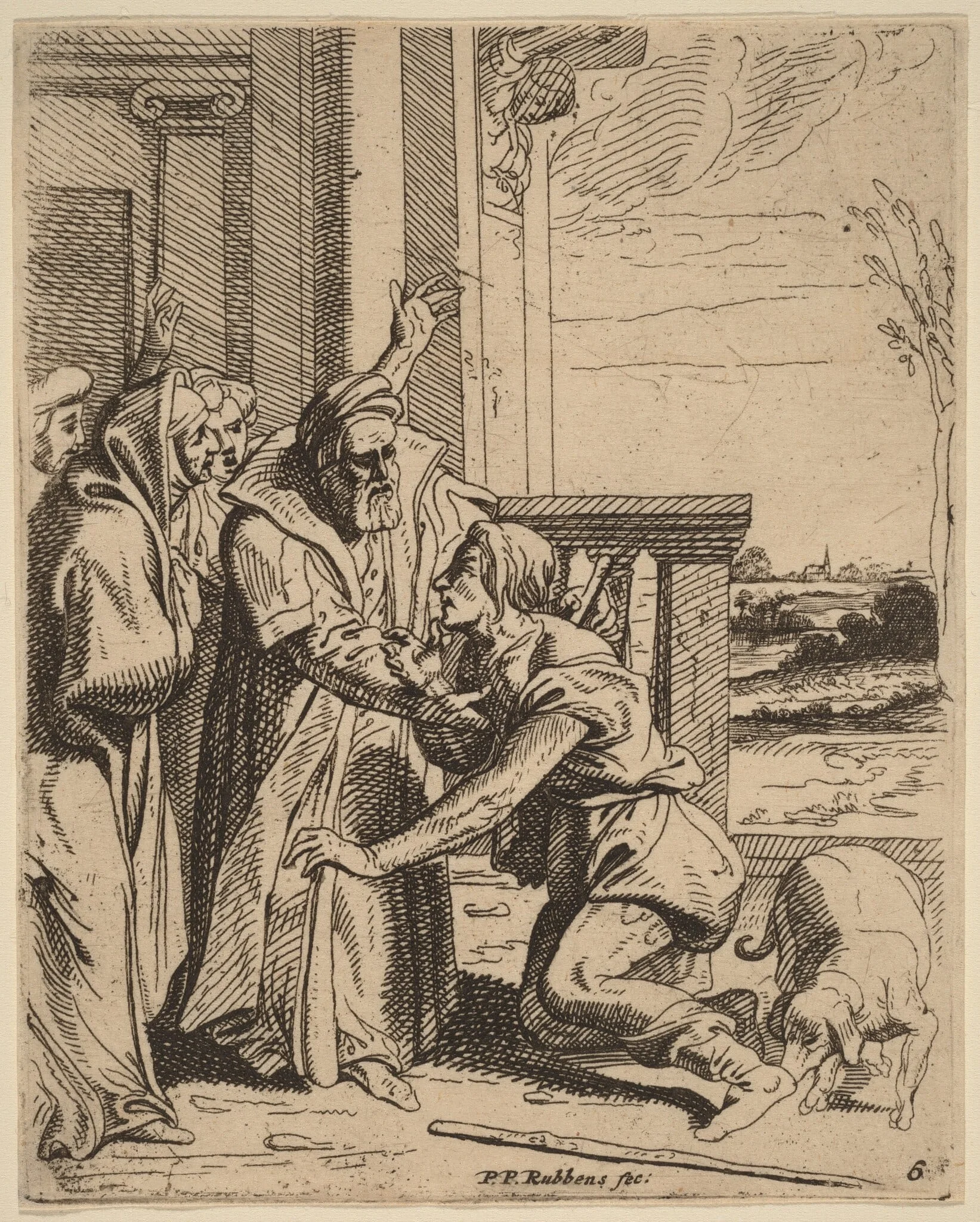 The Prodigal Son Received by His Father, detail