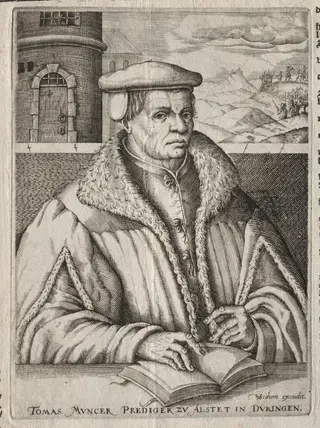 Portrait of Thomas Münzer, by Christoffel van Sichem, 1609