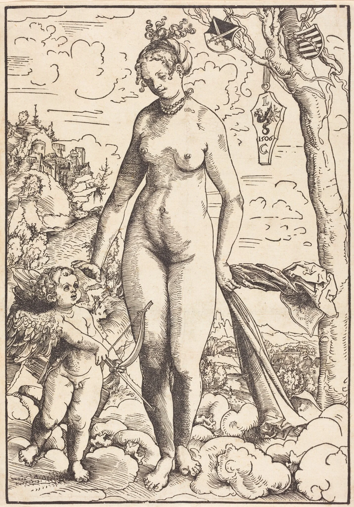 Venus and Cupid, detail