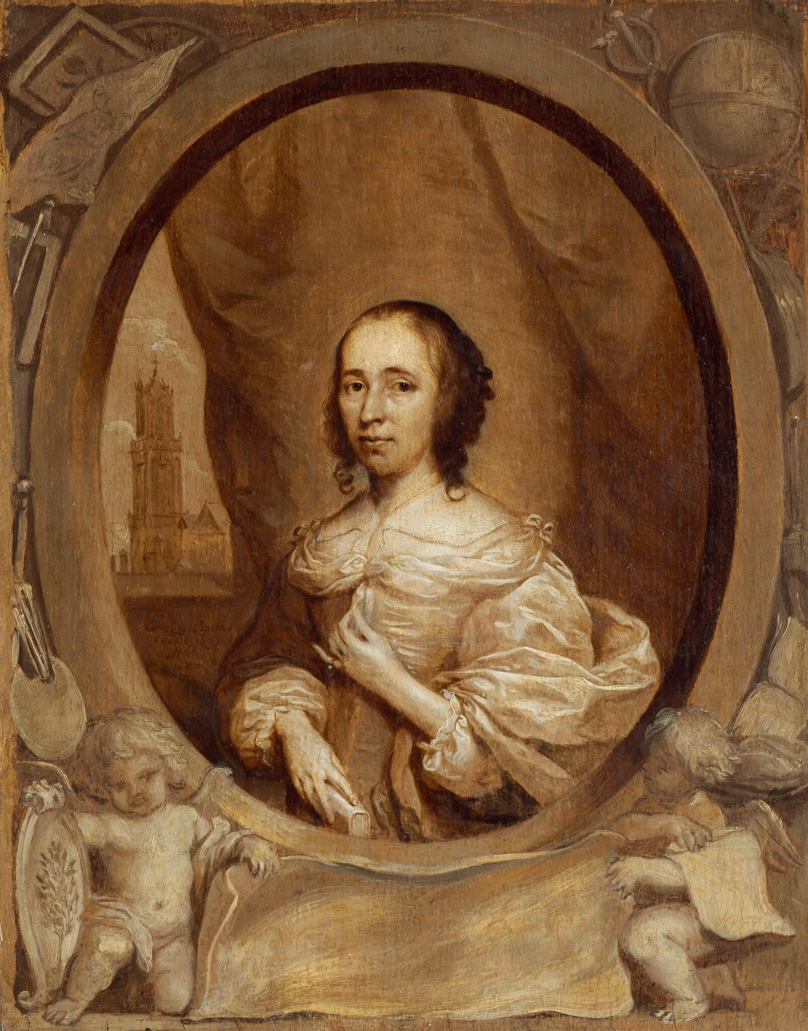 Anna Maria van Schurman, detail