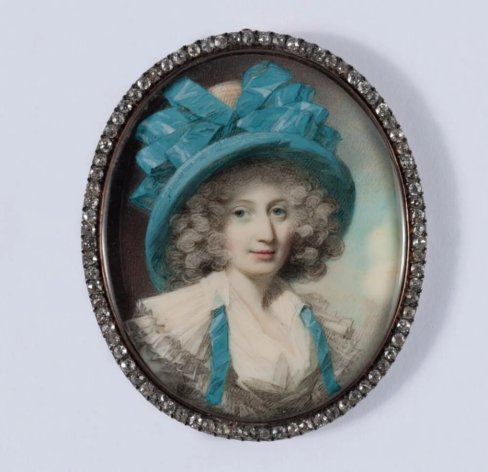 Portrait of a Lady, traditionally identified as Miss Bedingfield, detail