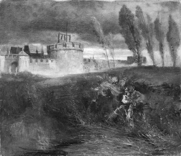Landscape with Castle, detail