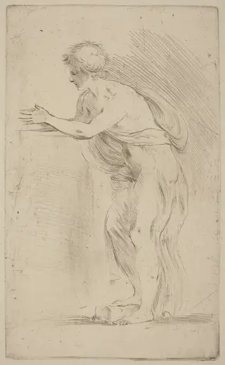 Academy of a Young Man, by Stefano Della Bella, ink, 1637