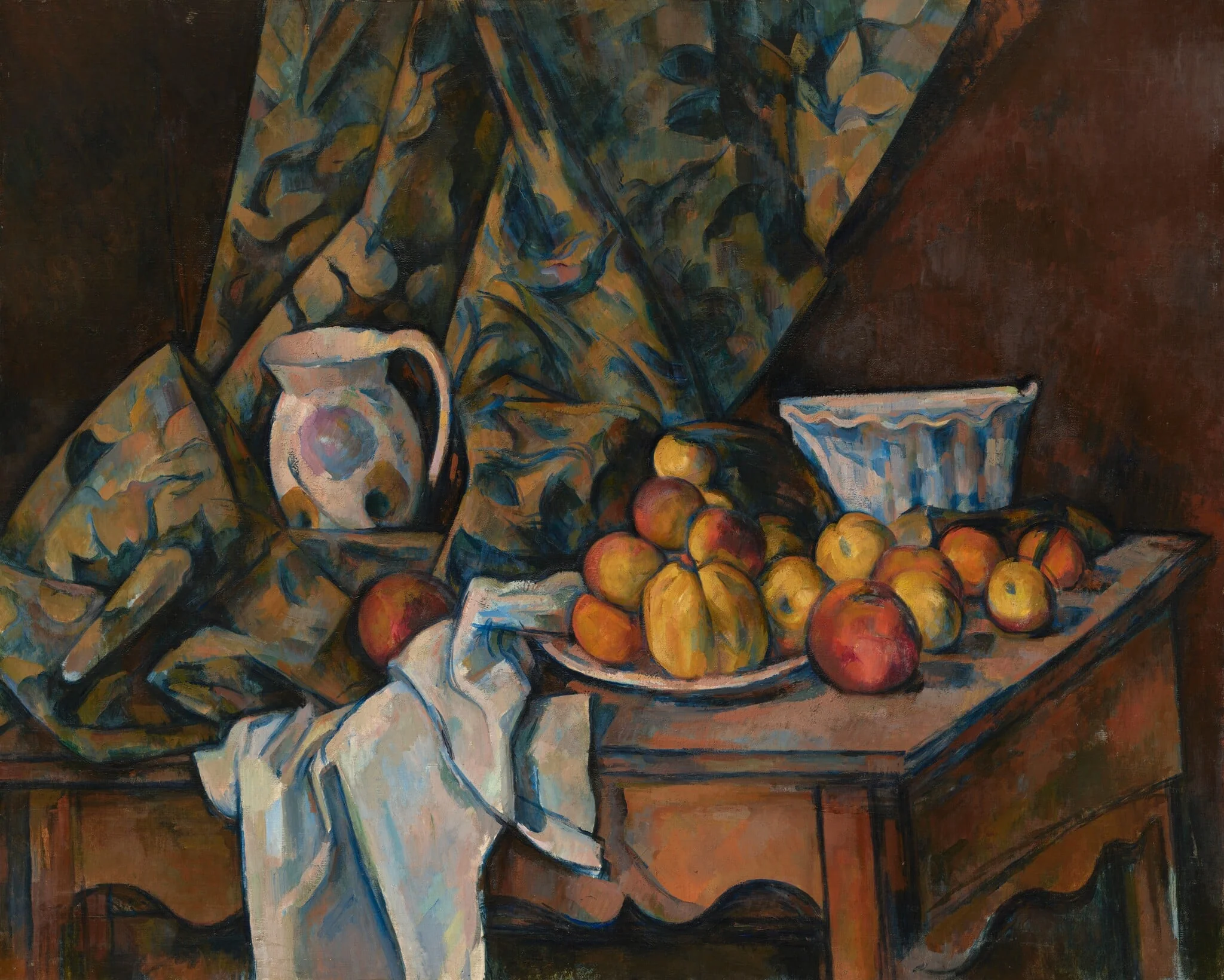 Still Life with Apples and Peaches, detail