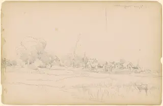 Newburyport, by Peter Moran, graphite, 1882