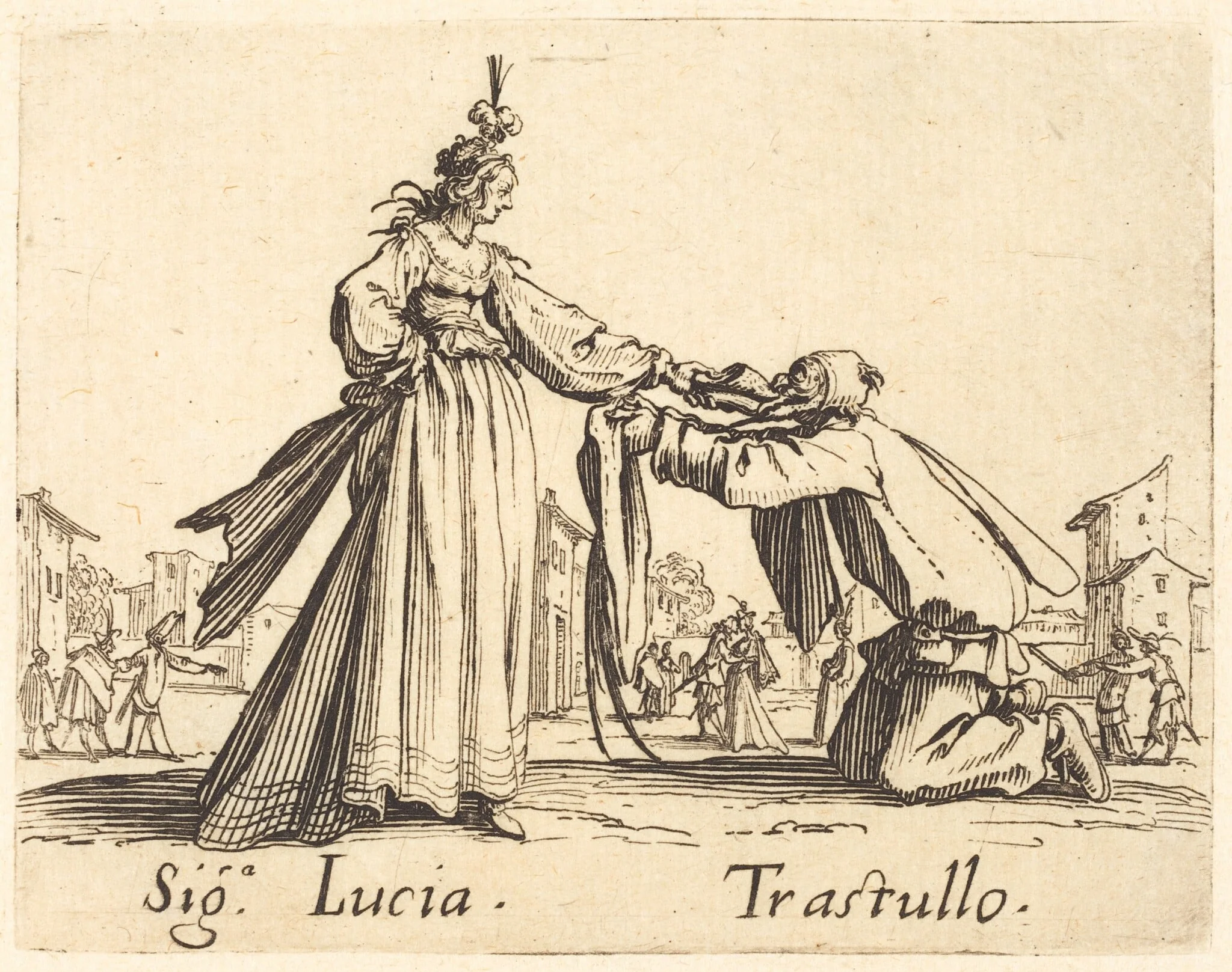 Signa. Lucia and Trastullo, detail