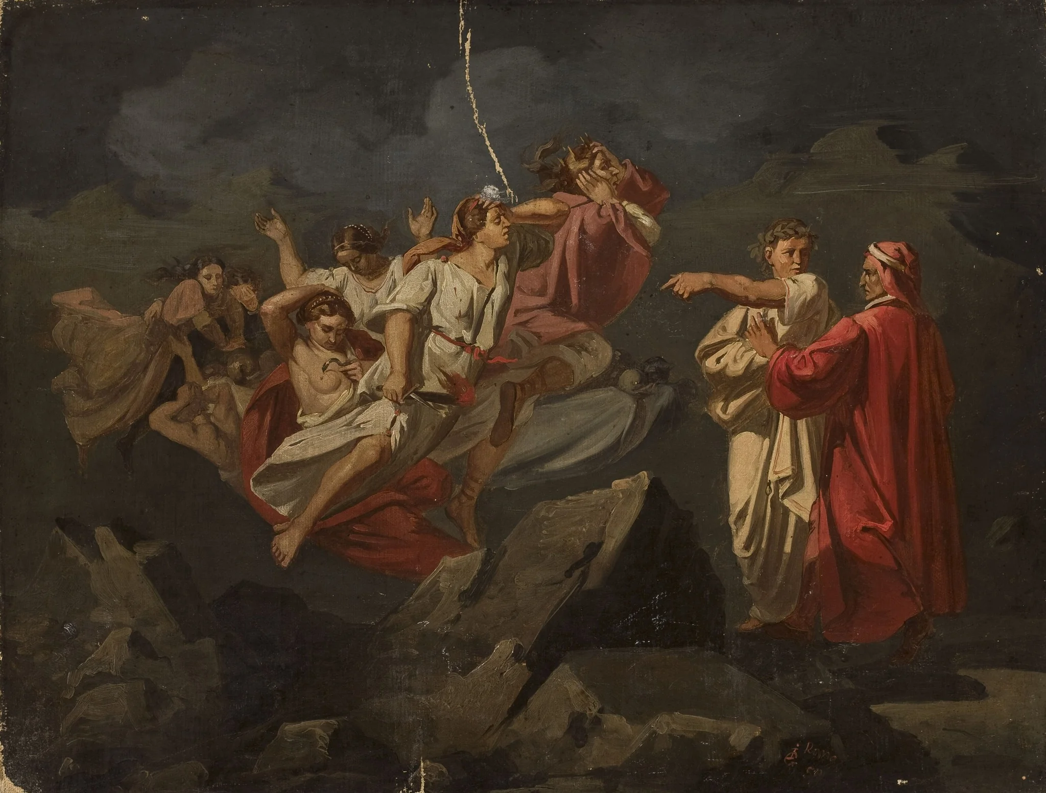 Dante and Vergil, detail