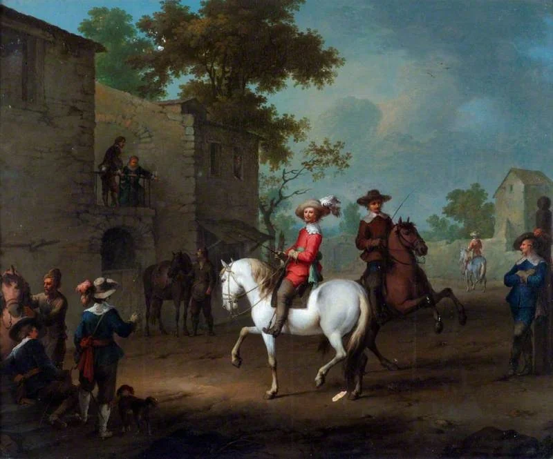 A Riding Lesson, detail