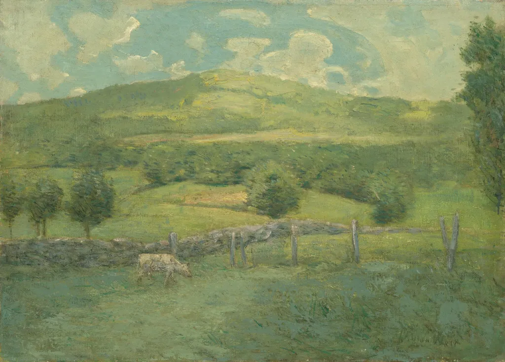 Obweebetuck, by Julian Alden Weir, oil, 1908