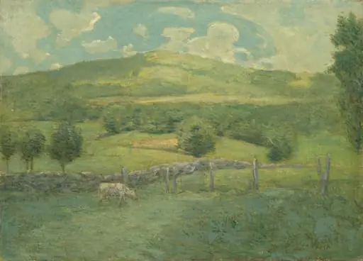 Obweebetuck, by Julian Alden Weir, oil, 1908