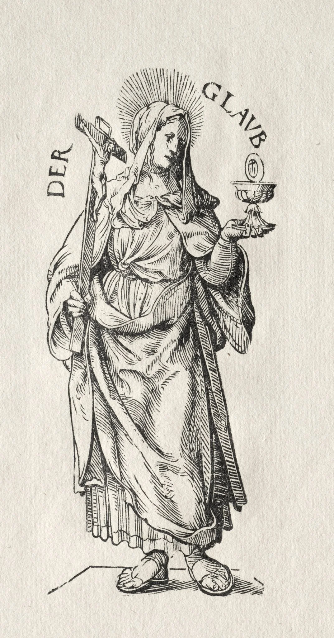 The Seven Virtues: Faith, detail