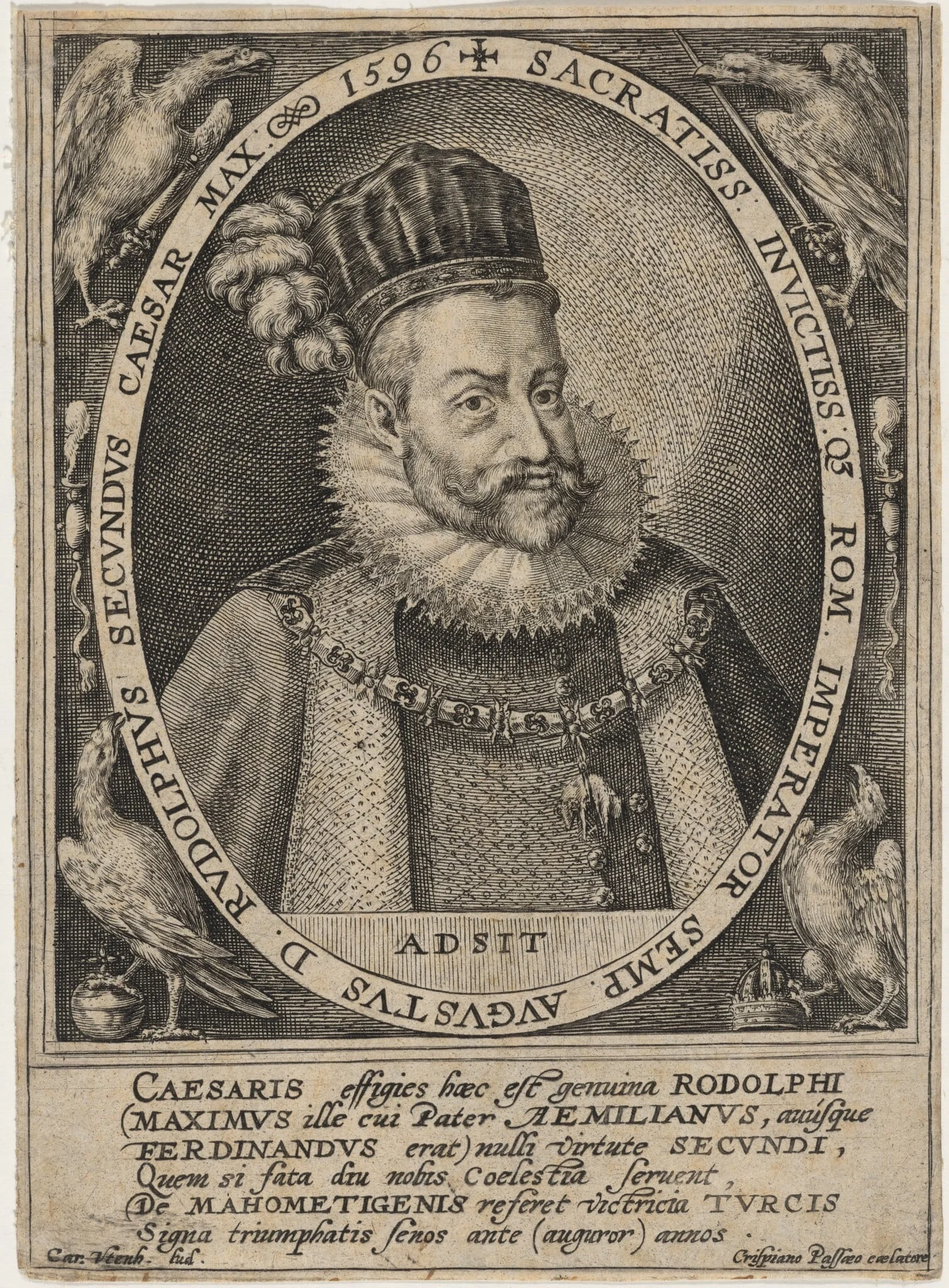 Rudolph II, Roman Emperor, detail