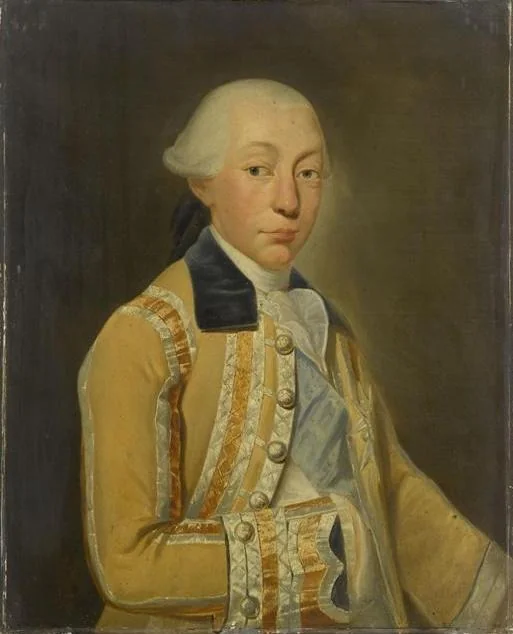 Portrait of Louis François Joseph de Bourbon, Prince of Conti in hunting costume, detail