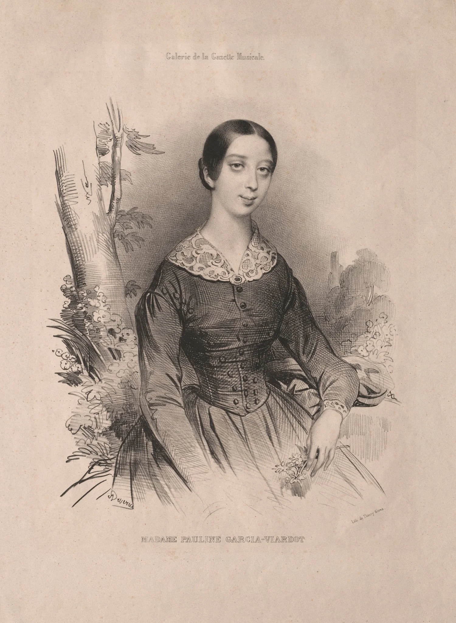 Madame Pauline Garcia-Viardot, detail