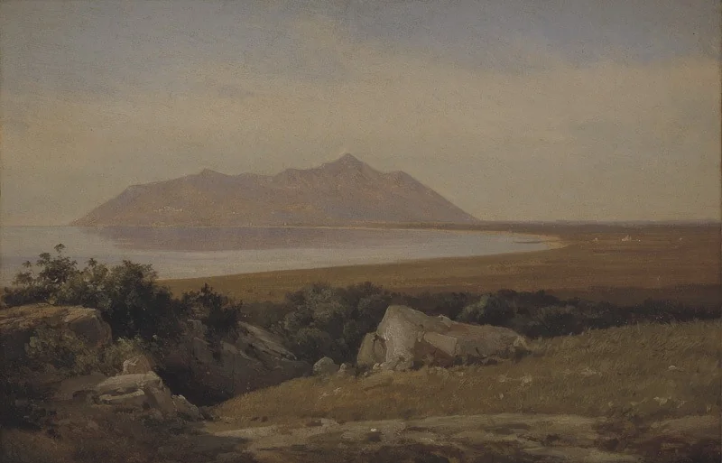 Monte Circeo Seen from the District of Terracina, detail