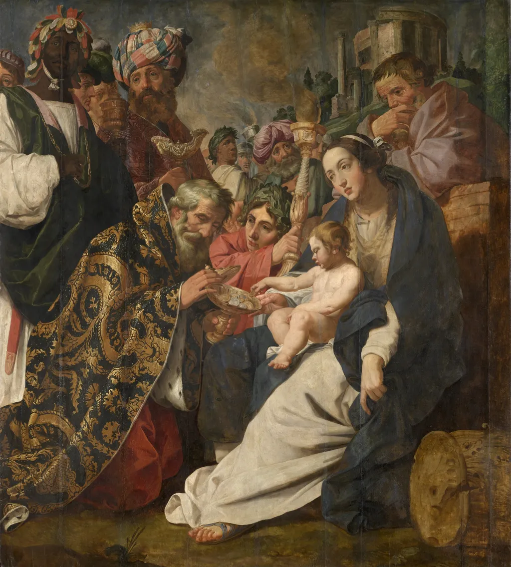 The Adoration of the Magi, by Abraham Janssens I, oil, 1616