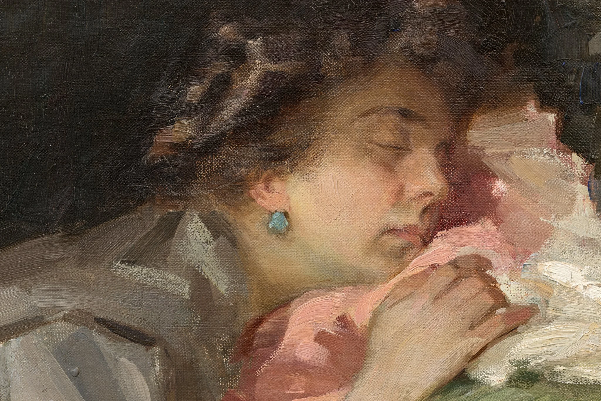 Femeie dormind, detail