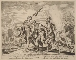 The Conversion of Saint Paul, by Philip Galle, ink, 1574