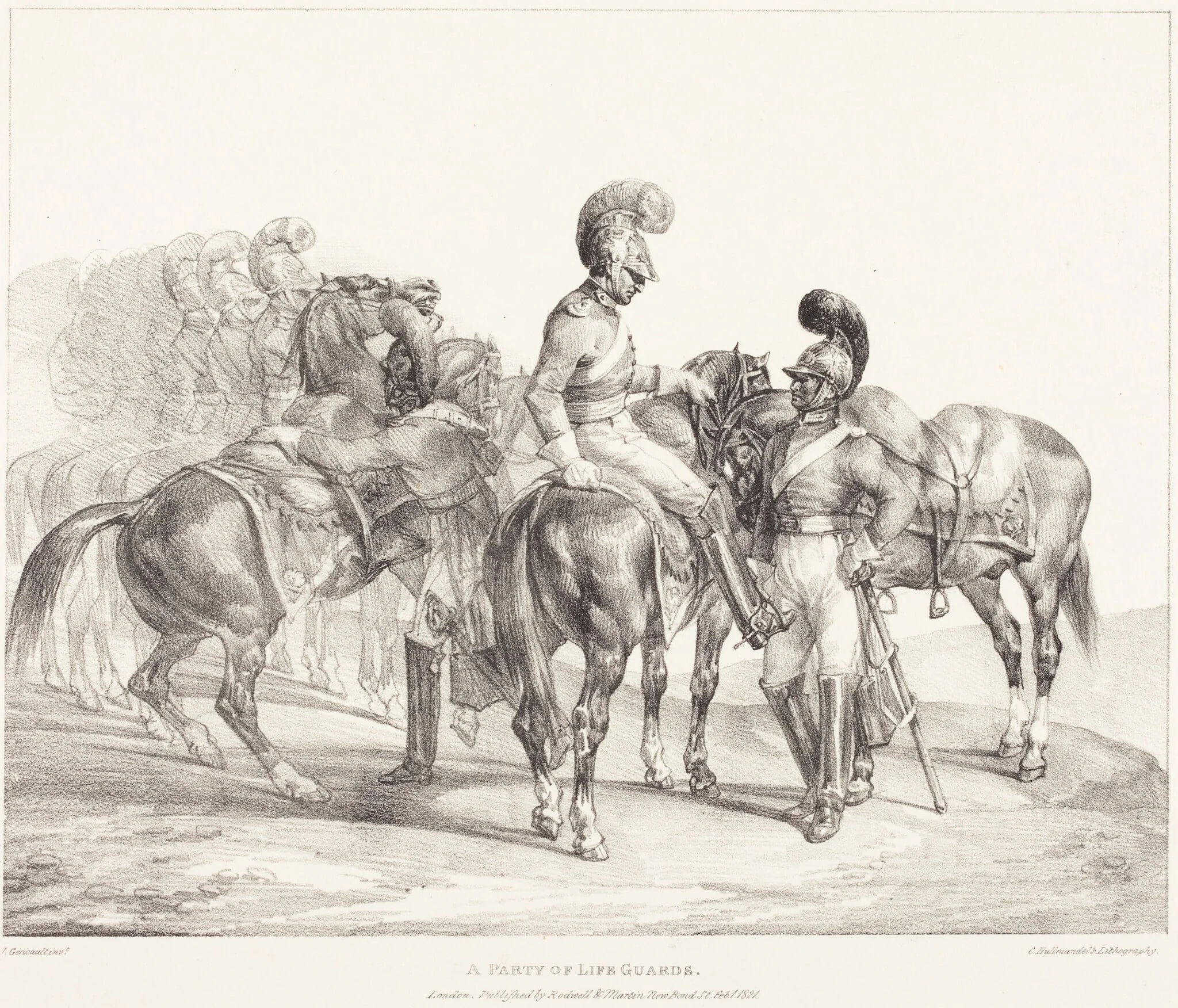 A Party of Life Guards, detail