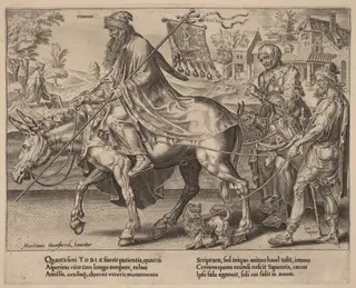 The Triumph of Tobias, by Dirck Volckertz Coornhert, ink, 1559