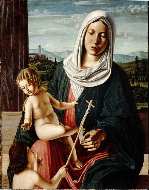 Madonna and Child with the Infant Saint John the Baptist, detail