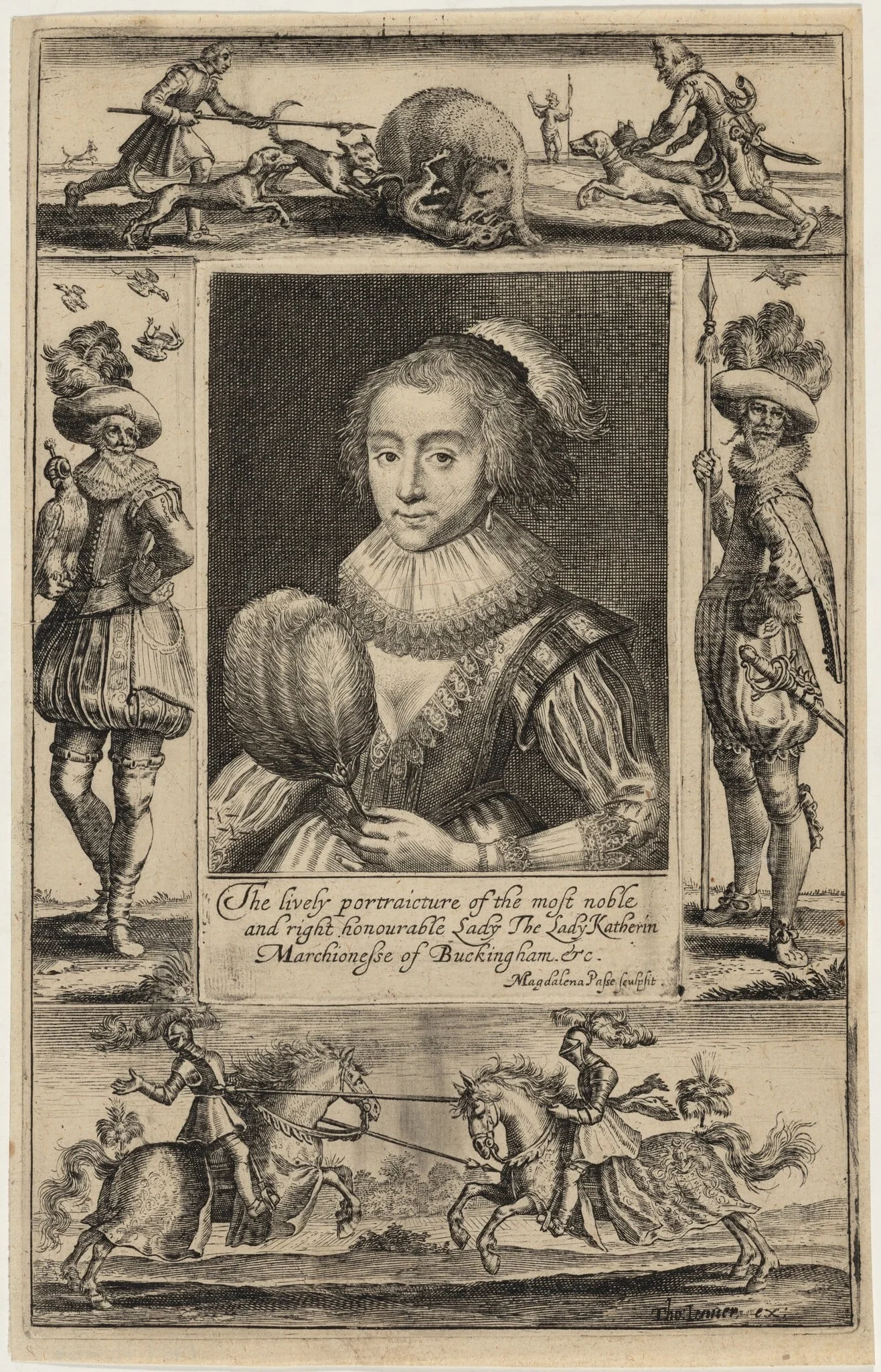 Catherine Manners, Duchess of Buckingham, detail