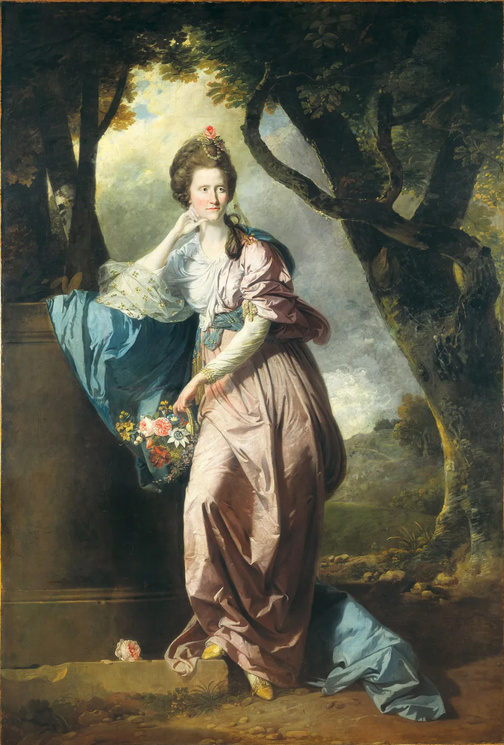 Mrs Woodhull, by Johann Zoffany, oil, 1770