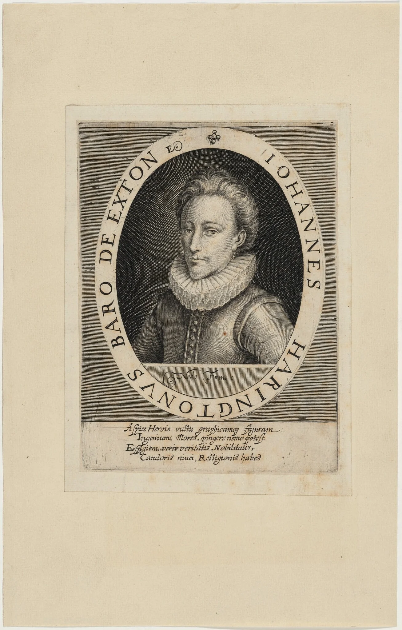 John Harington, Second Baron of Exton, detail