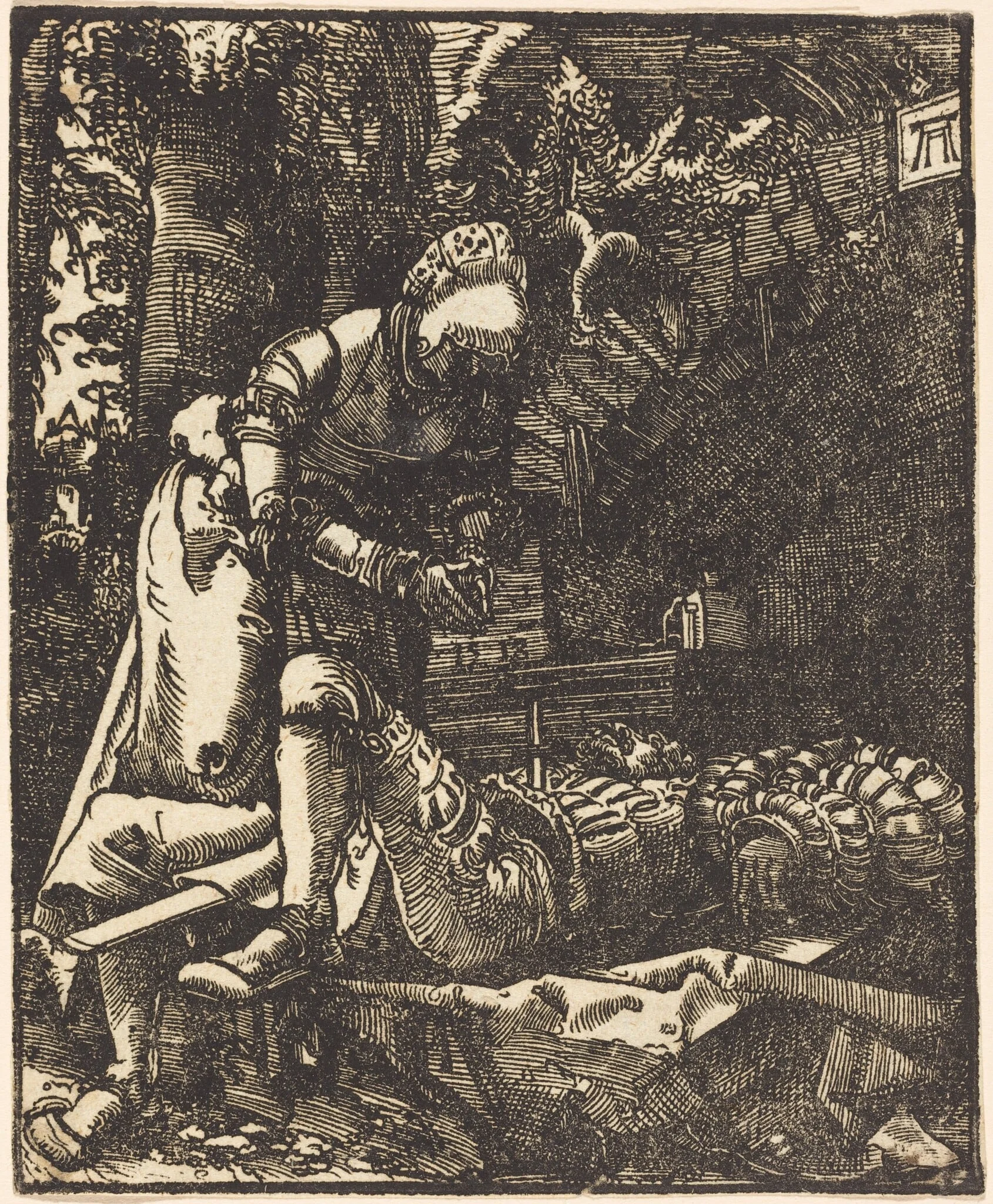 Pyramus and Thisbe, detail
