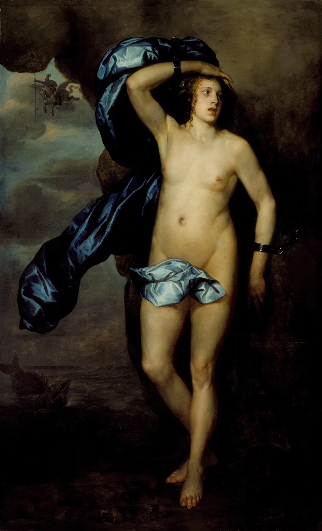 Andromeda Chained to the Rock, by Frans Wouters, oil, 1638