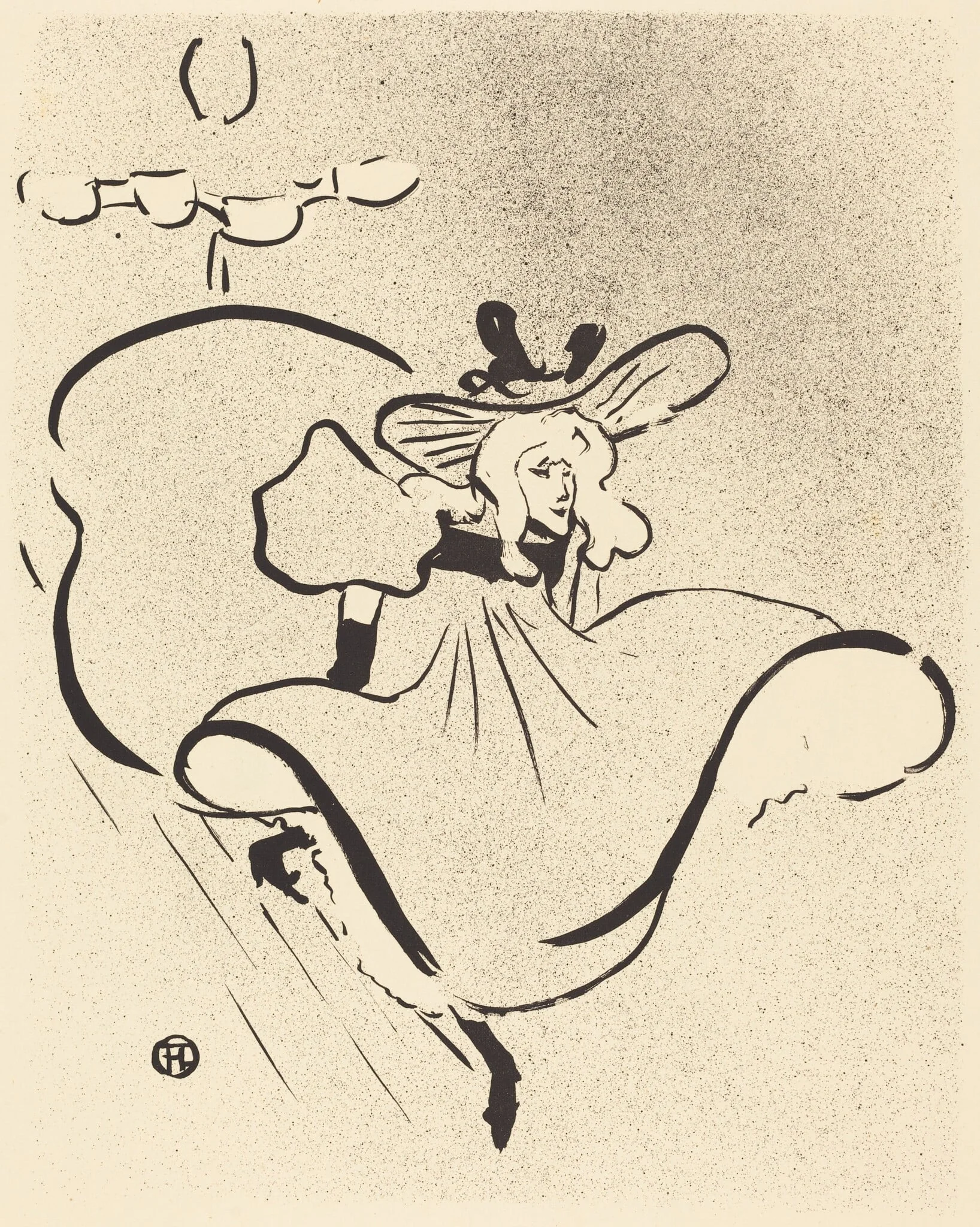 Jane Avril, detail