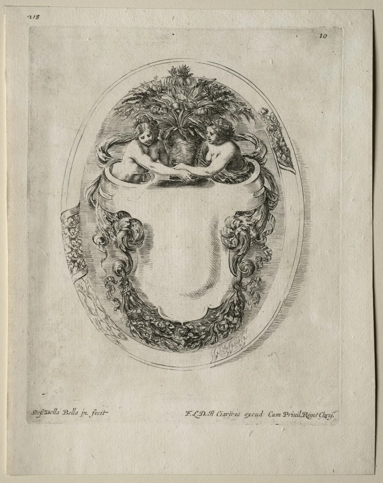 Collection of Various Caprices and New Designs of Cartouches and Ornaments: No 10, detail
