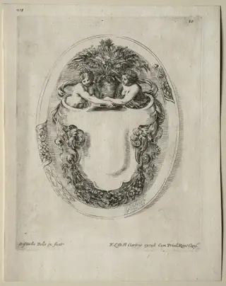 Collection of Various Caprices and New Designs of Cartouches and Ornaments:  No 10, by Stefano Della Bella, 1646