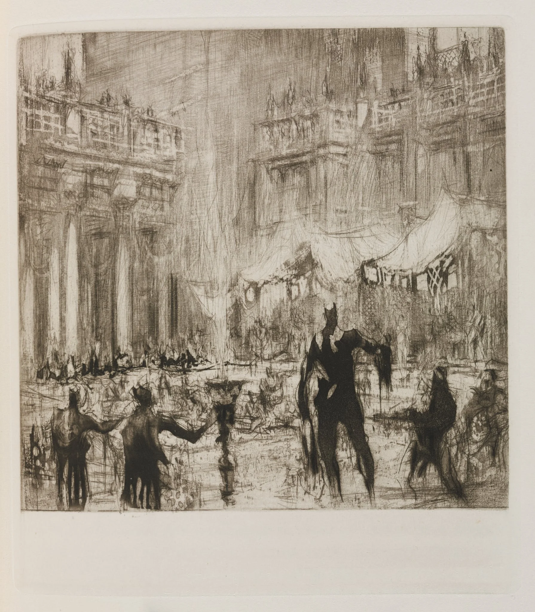 Herodias: Page 45, But now beginning at the farthest end of the banquet hall a murmur of surprise and admiration. A young girl began to enter, detail